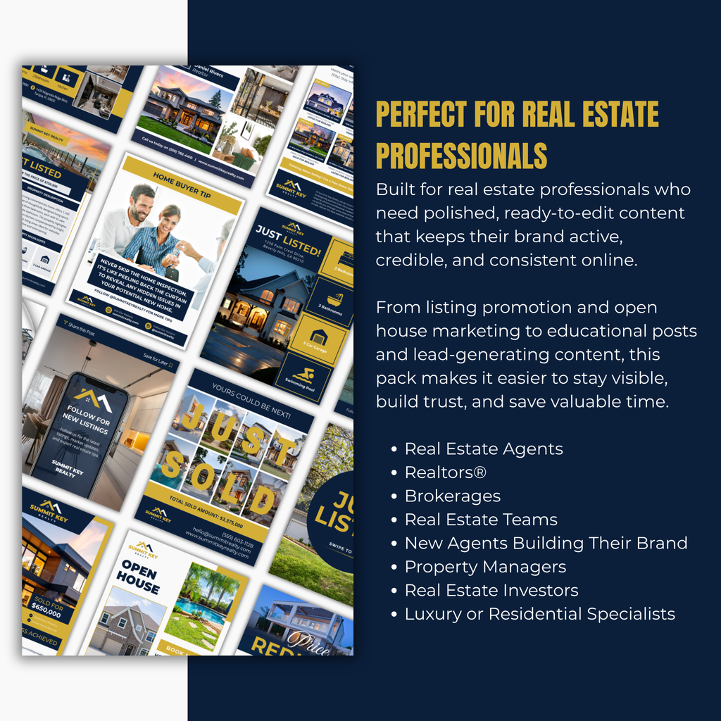 Real estate marketing materials with text highlighting features for professionals.