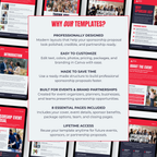 Promotional graphic for sponsorship proposal templates with text and images of event proposals.